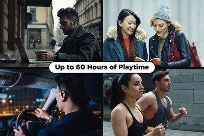 True Wireless Open Ear Water-Resistant Sport Earbuds (Black)