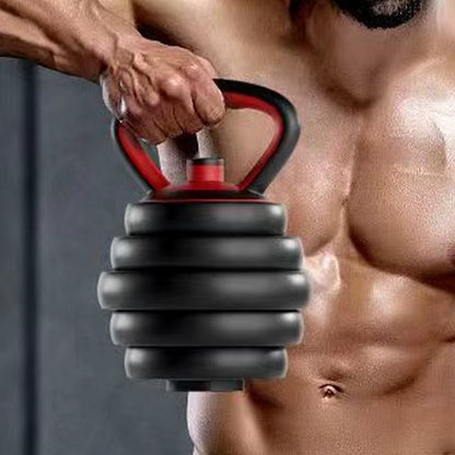 Kettle Bell Handle for Dumbbell Adjustable Heavy Duty Kettlebell Handle Ergonomic Strength Training Kettlebells for Home or Gym