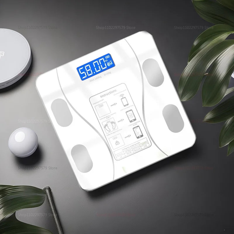 Intelligent Bluetooth Body Fat Scale, Adult Weight Scale, Household Small Body Scale, Electronic Scale, Fat Scale