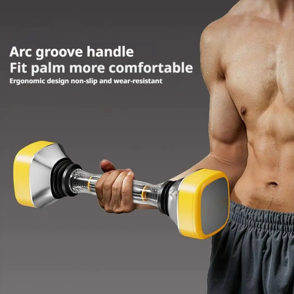 Adjustable Vibrating Dumbbells Swing Dumbbell with Non-Slip Handle Chest & Abdominal Muscle Vibration Portable Fitness Equipment