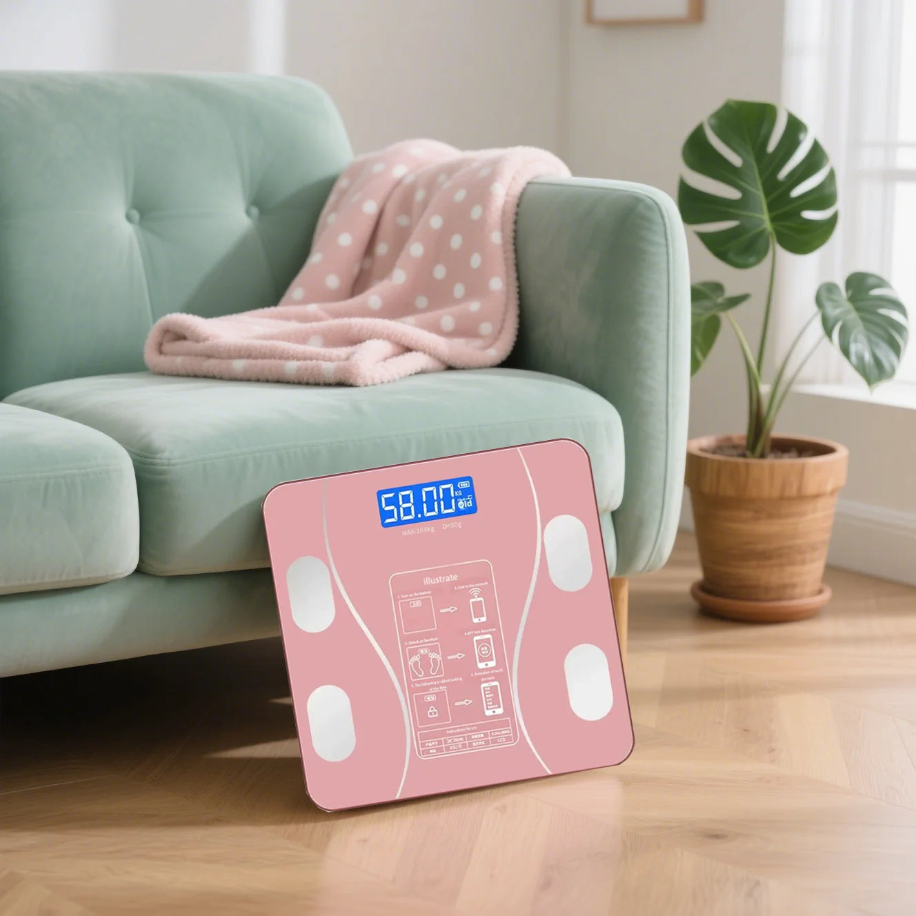 Intelligent Bluetooth Body Fat Scale, Adult Weight Scale, Household Small Body Scale, Electronic Scale, Fat Scale