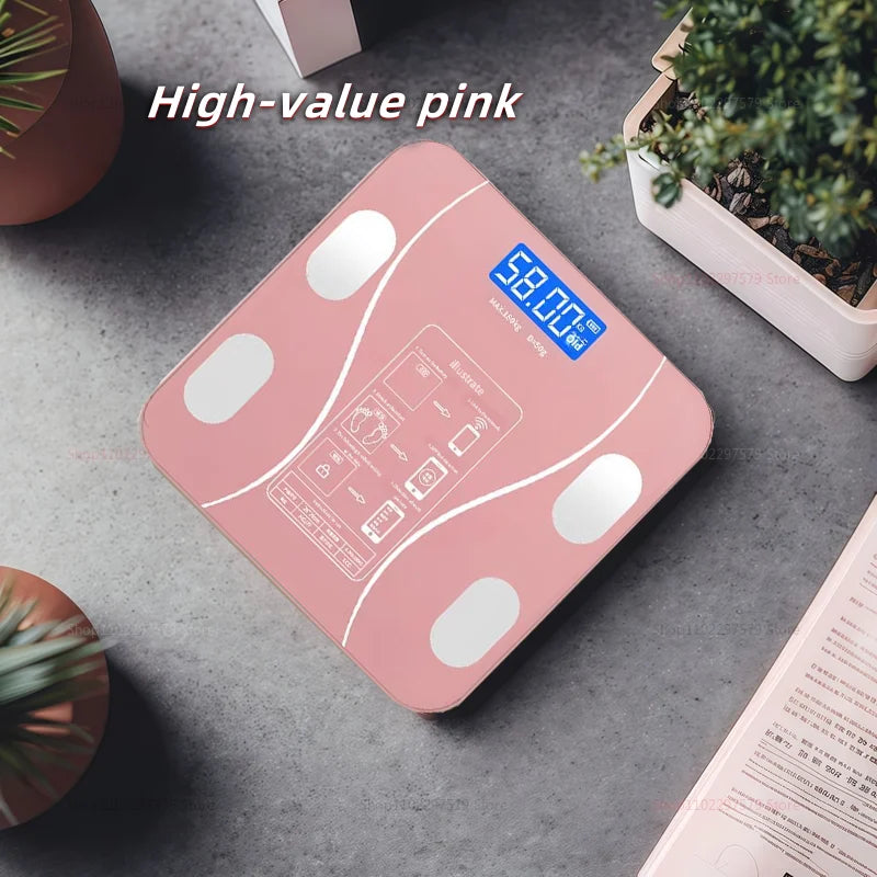 Intelligent Bluetooth Body Fat Scale, Adult Weight Scale, Household Small Body Scale, Electronic Scale, Fat Scale