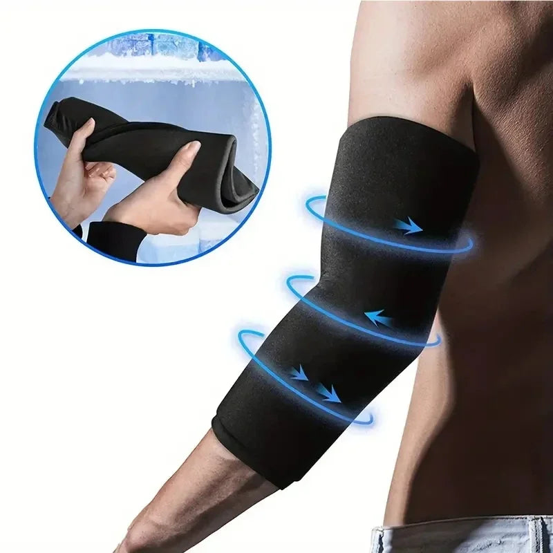 Hot & Cold Therapy Flexible Ice Packs Cold Therapy Compression Sleeve Reusable Gel Pack for Injury Cold Wrap for Knee Calf Elbow