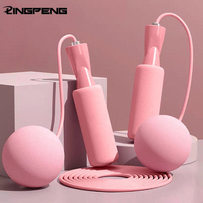 1Pc Heavy Cordless Skipping Rope, Fitness Jump Rope with Big Ball, Suitable for Household Indoor Sports, Fat Burning