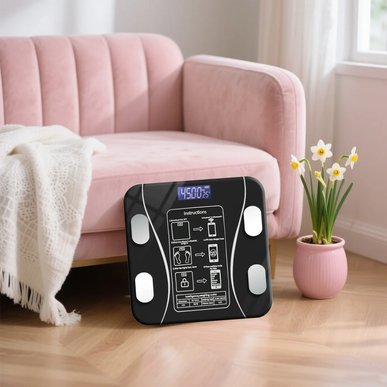 Intelligent Bluetooth Body Fat Scale, Adult Weight Scale, Household Small Body Scale, Electronic Scale, Fat Scale