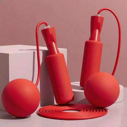 1Pc Heavy Cordless Skipping Rope, Fitness Jump Rope with Big Ball, Suitable for Household Indoor Sports, Fat Burning