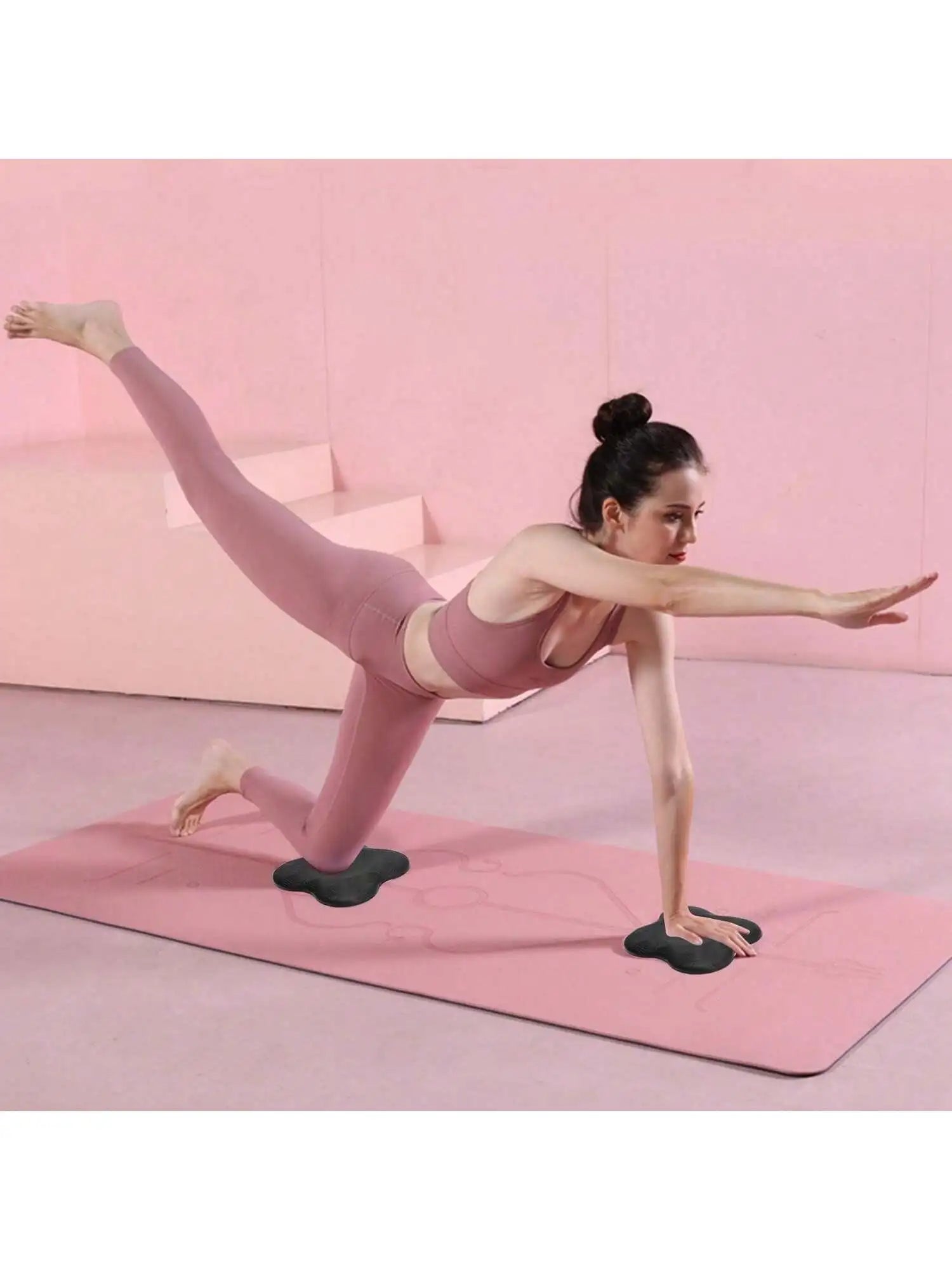 Thickened anti Slip Yoga Kneeling Pad Knee Pad Soft Flat Support Pad Slow Rebound Non-Slip Pad Sports Fitness Mat